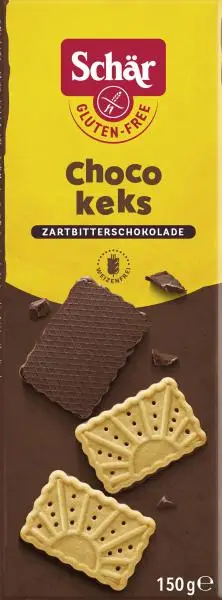 Biscoitos Schär | Biscoito Schär Choco Biscuit Chocolate Amargo | Biscoitos Schär | Pão Schär | 31,7 onças no total - Image 2