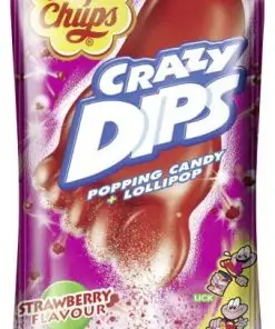 Chupa Chups Lollipop | Dips Morango | Chupa Chups Candy | Chupa Chups Lollies | 0,4 onças no total