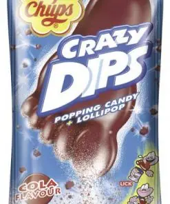 Chupa Chups Lollipop | Chupa Chups Crazy Dips Cola | Chupa Chups Candy | Chupa Chups Lollies | 0,5 onças no total