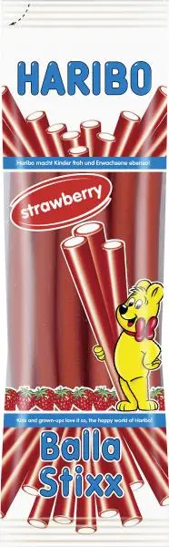 HARIBO Candy | HARIBO Balla Stixx Strawberry | HARIBO Gummies | HARIBO Gummi Candy | 7 Ounce Total