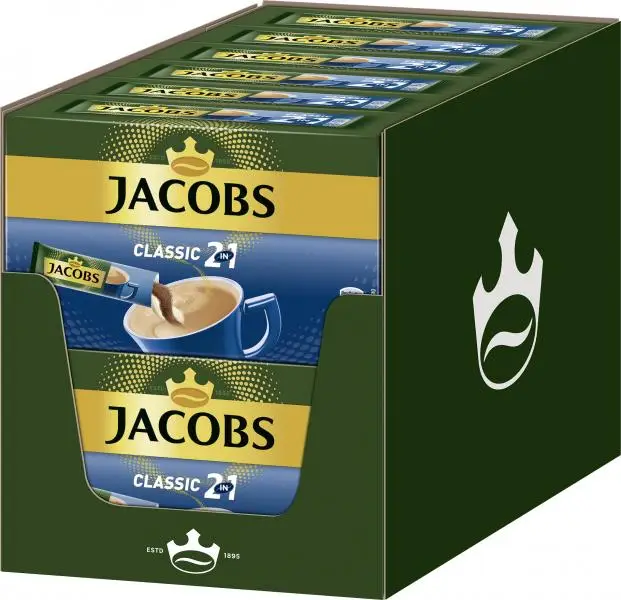 Jacobs Kaffee | Jacobs Kaffeespezialitäten 2 in 1, 10 Sticks mit Instantkaffee | Jacobs Kaffee | Jacobs Krönung | Insgesamt 59,2 Unzen