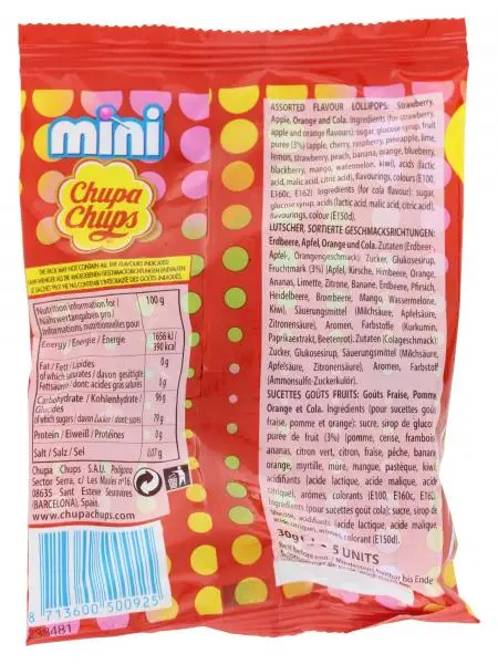 Chupa Chups Lollipop | Chupa Chups Lollipops Mini | Chupa Chups Candy | Chupa Chups Lollies | 1 Ounce Total - Image 2