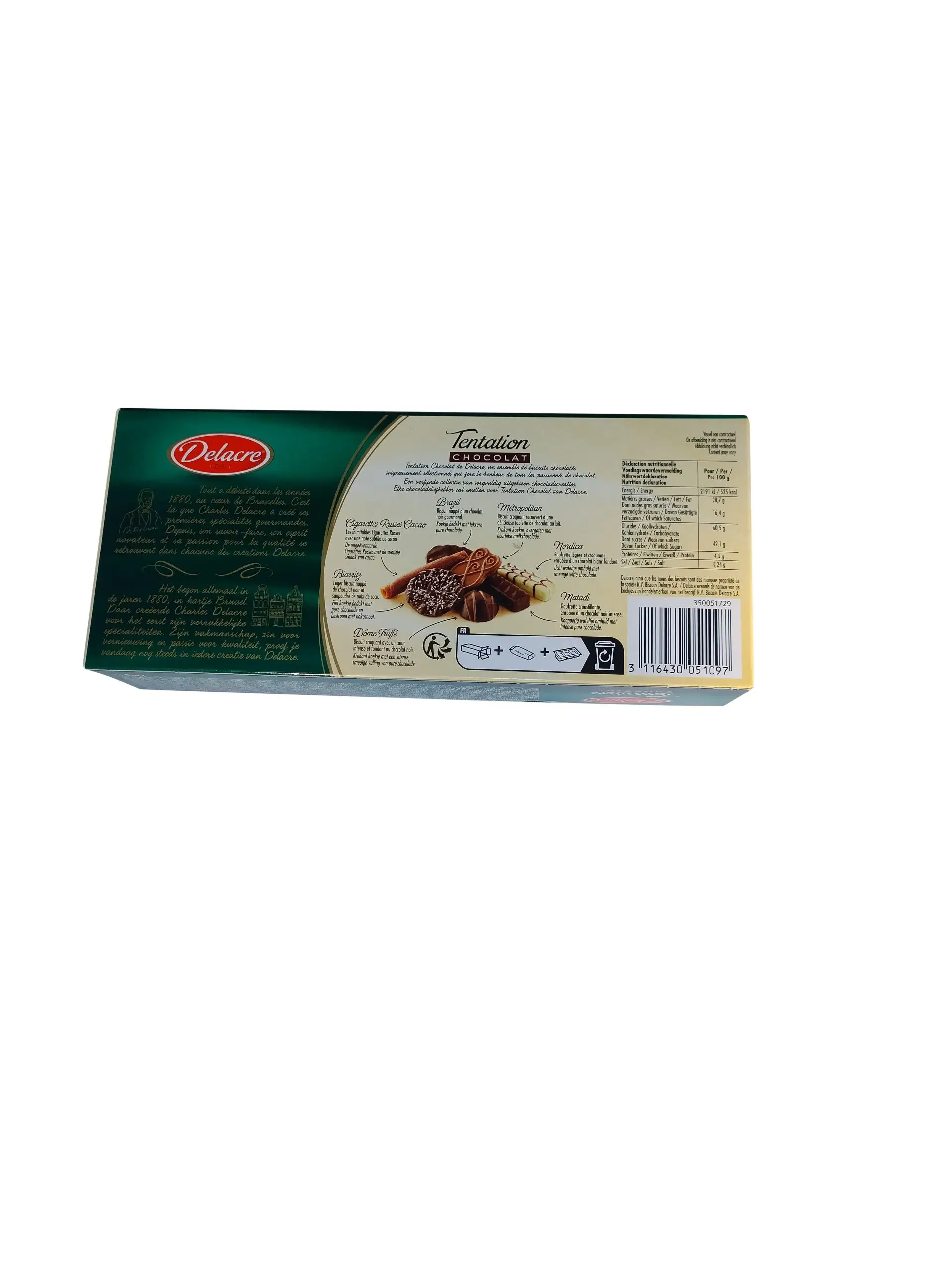 Delacre-Kekse | Tentation Chocolat | Delacre-Kekse | Delacre-Kekse aus Belgien | Insgesamt 5,2 Unzen – Bild 5