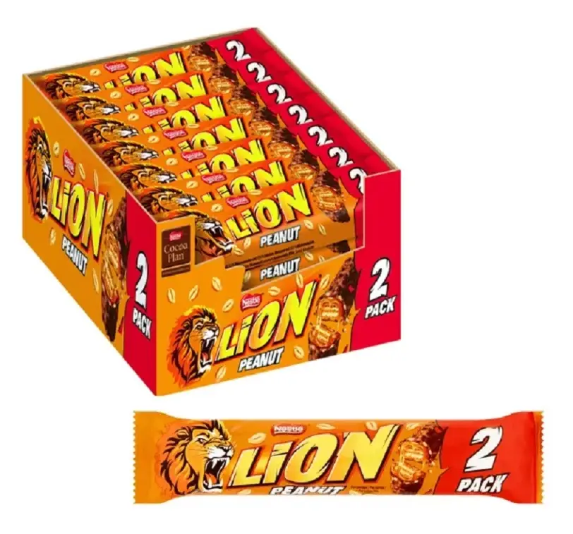 Barre Nestlé Lion Peanut XL | Chocolat Nestlé Lion Peanut | 28 barres Nestlé Lion de 61 g chacune