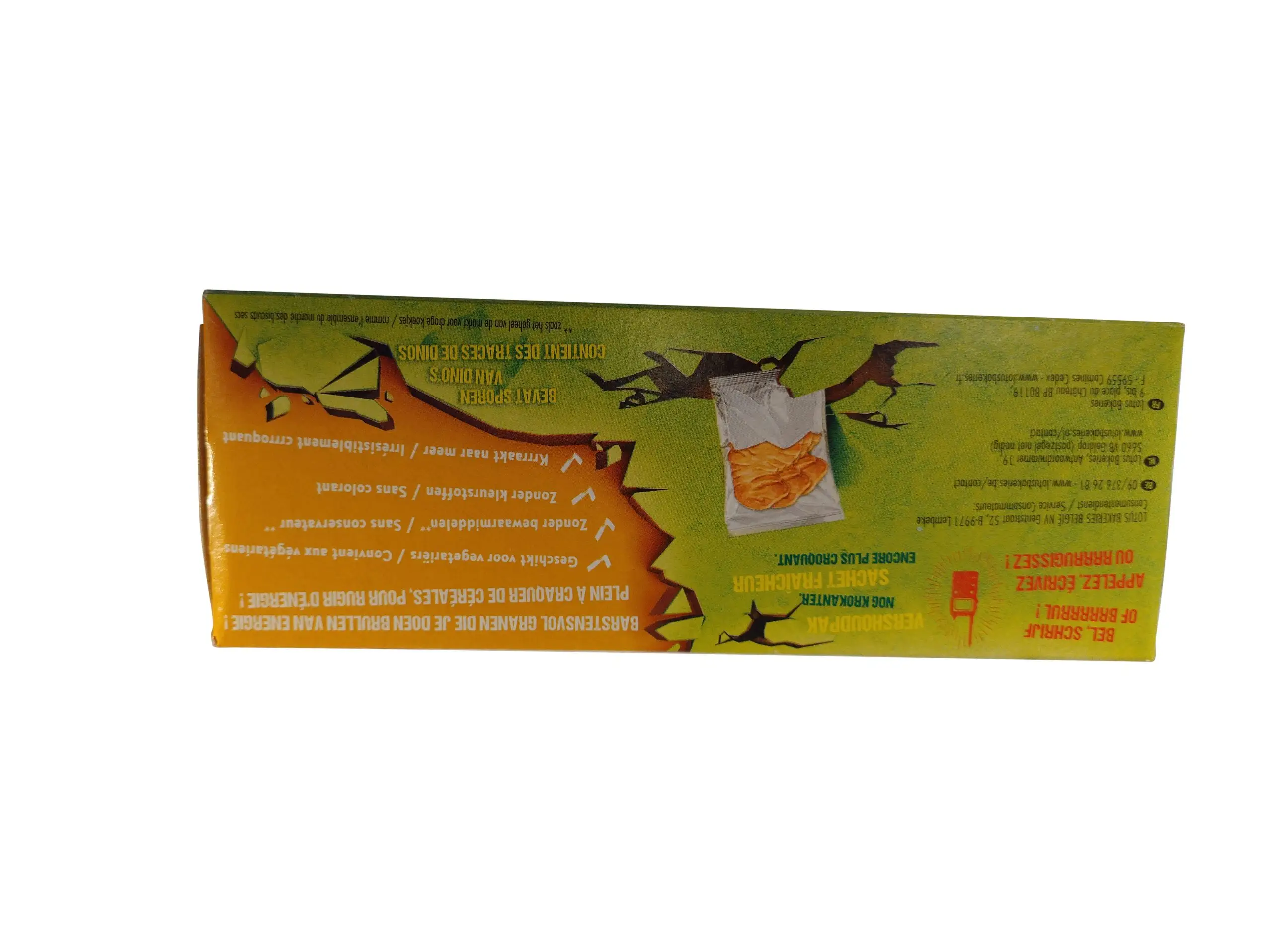 Galletas Lotus | Cereales Dinosaurio 4 bolsas | Galletas Lotus | Galletas belgas | 6,1 onzas en total - Imagen 3