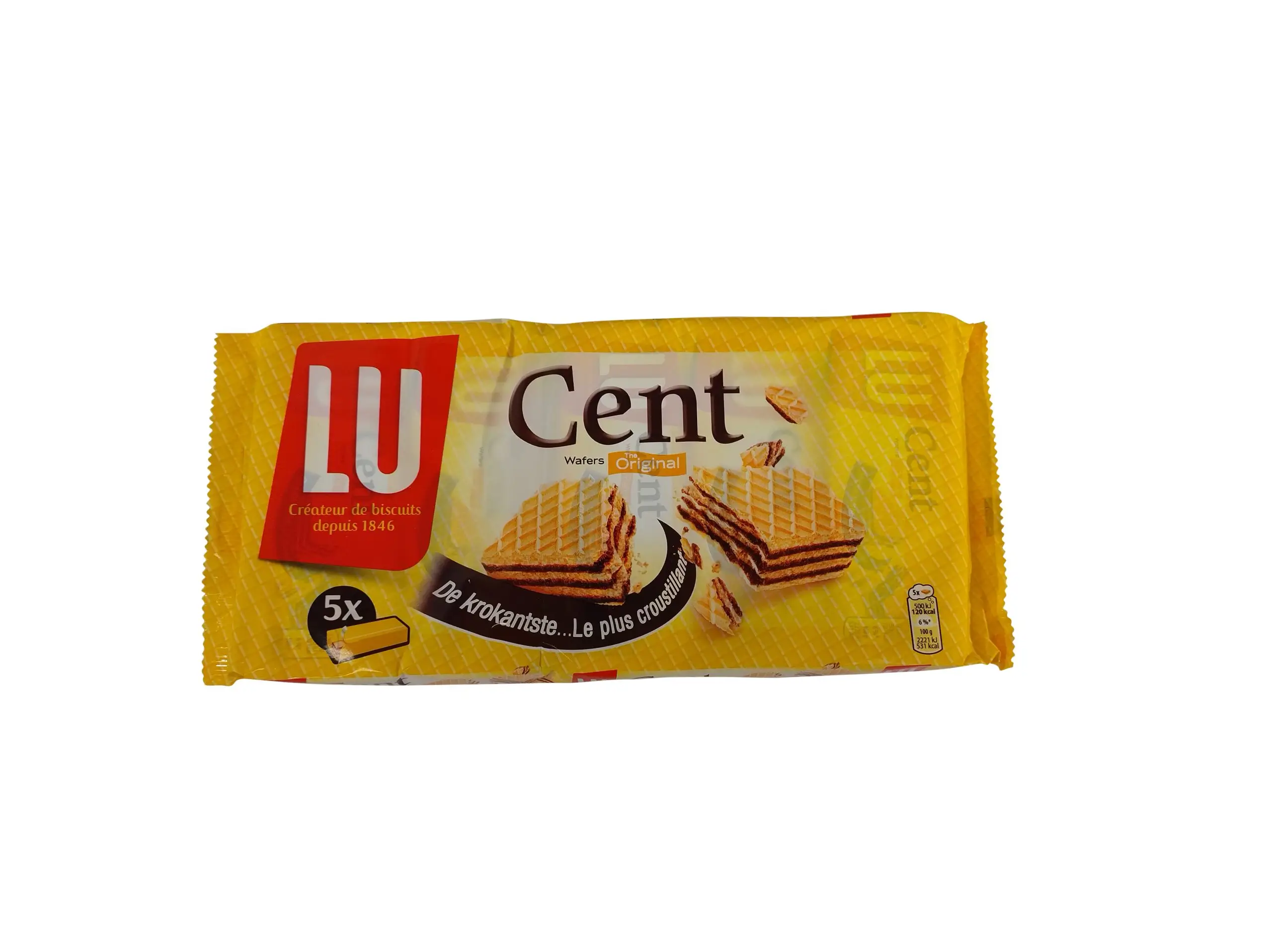 Galletas Lu | Galletas de chocolate Cent Wafers 5 unidades | Galletas Lu | Galletas belgas | 7,9 onzas en total - Imagen 6