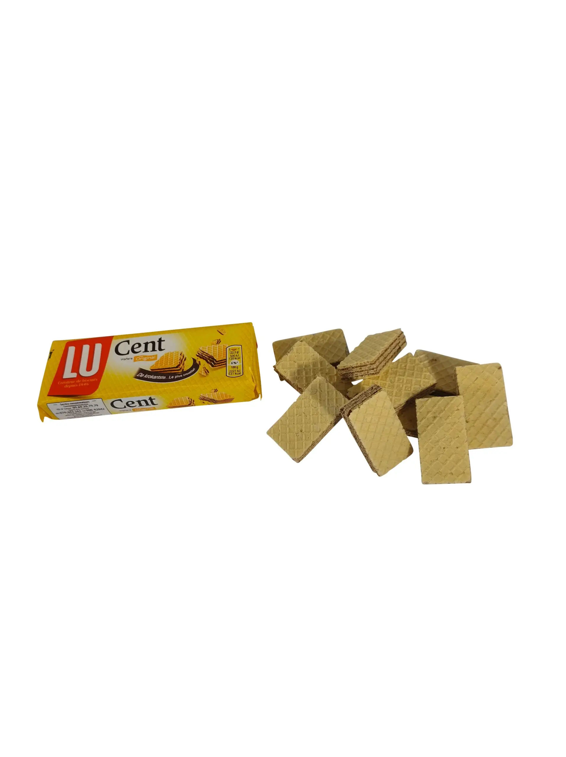 Galletas Lu | Galletas de chocolate Cent Wafers 5 unidades | Galletas Lu | Galletas belgas | 7,9 onzas en total - Imagen 3