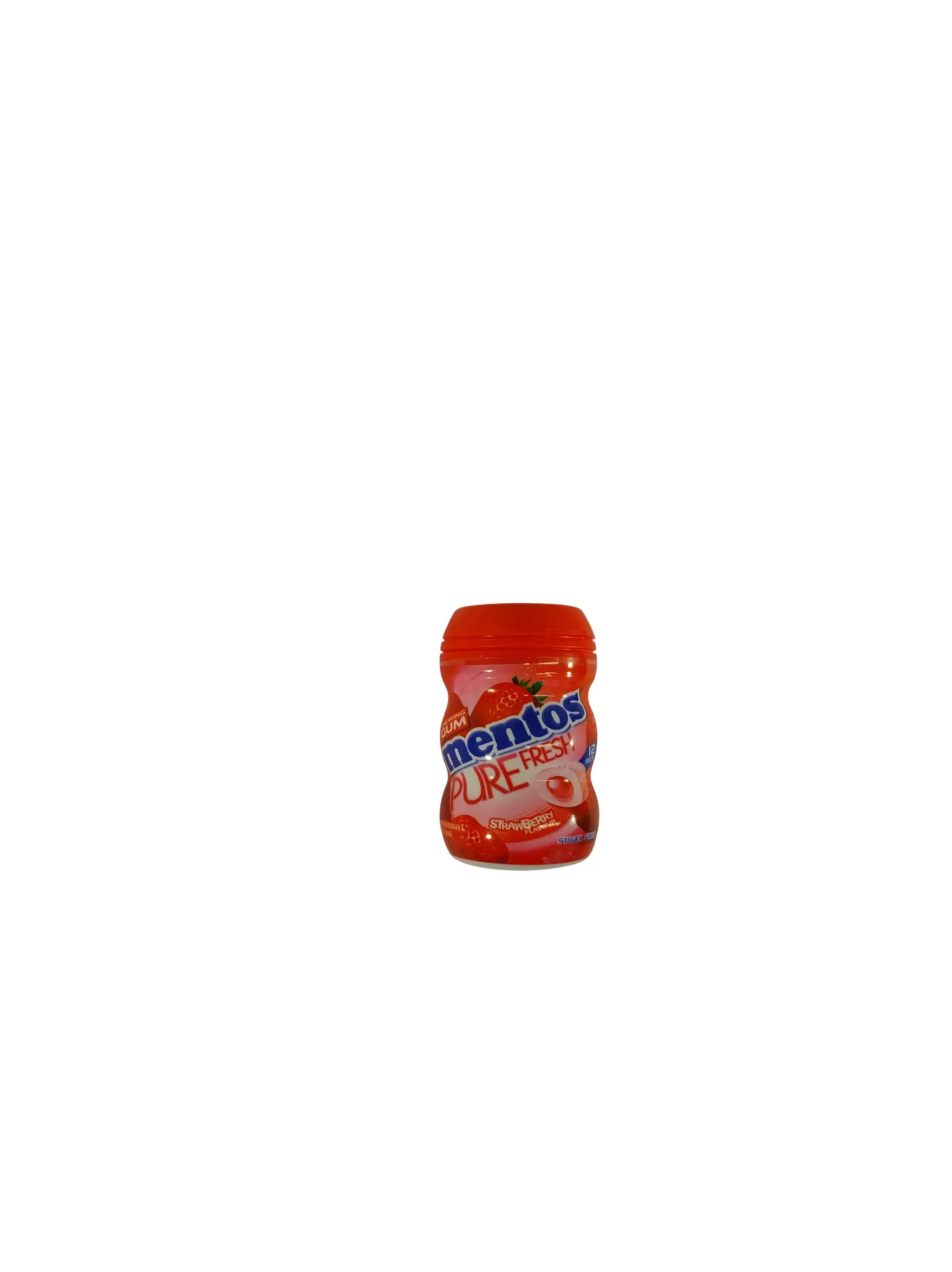 Mentos Chewing Gum | Mentos Gum Purefresh Strawberry Small Jars | Pack of 10 | Mentos Sugar Free Gum | 8 Oz | 240 Gr - Image 3
