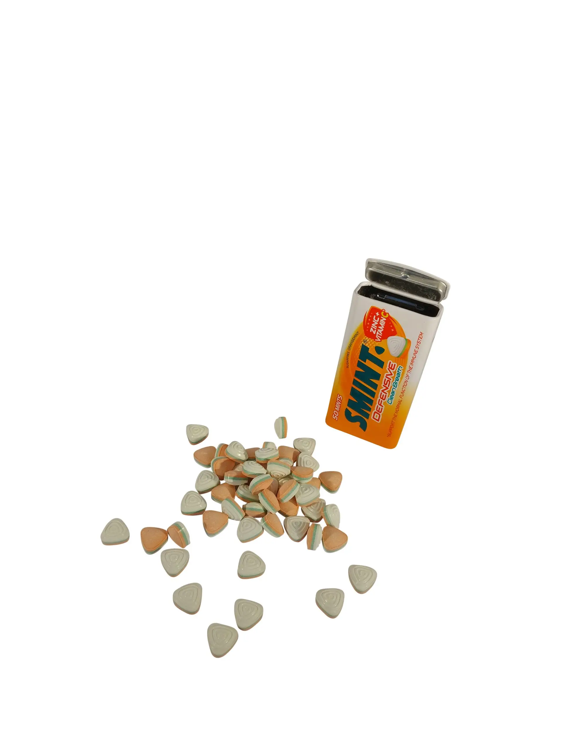Smint Breath Mints | Smint Defensive Orange Mint | Pack of 12 Smint breath mints | Sugar Free Mints | Smint Mints | 14 Oz | 420 Gr - Imagen 2