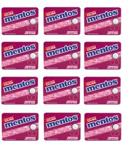 Mentos Kaugummi Großpackung | 12x Mentos Kaugummi Kirschgeschmack