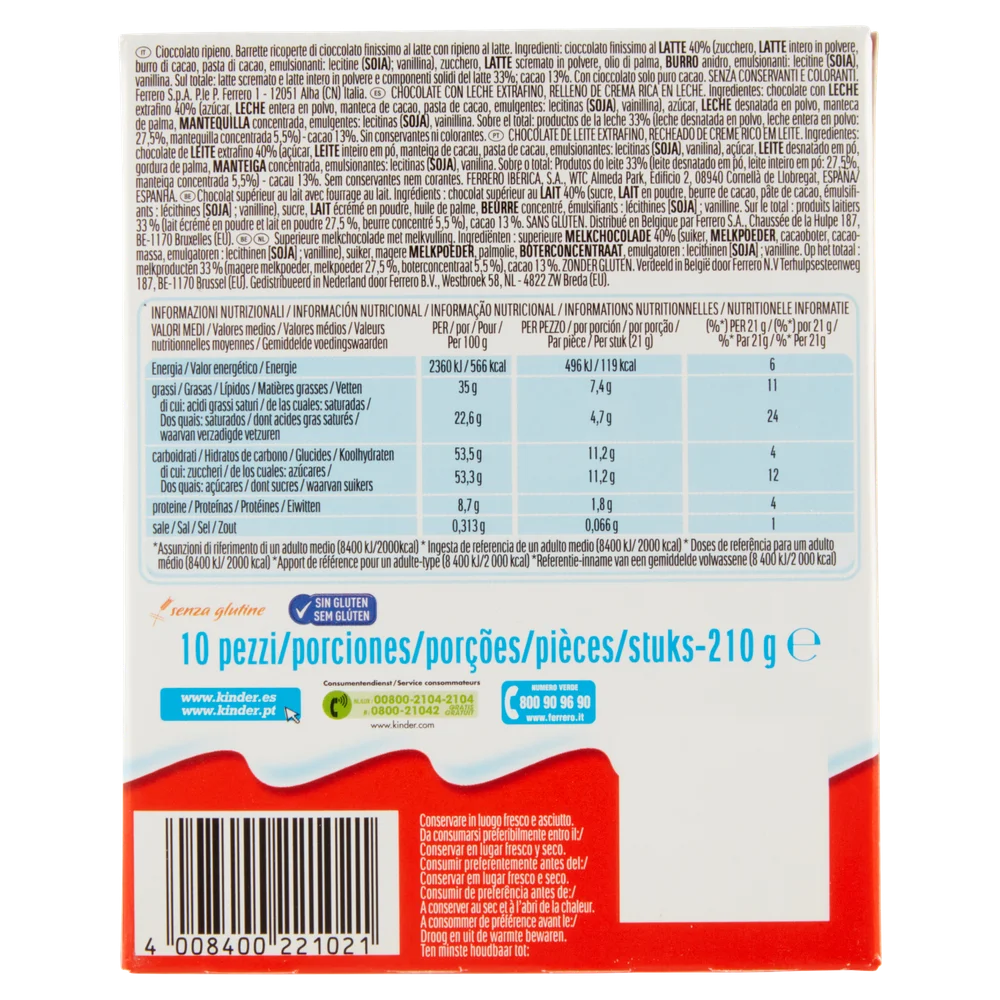 Kinder Chocolate | Kinder Maxi | Kinder | Chocolate Kinder | 7,4 Ounce Total - Image 3