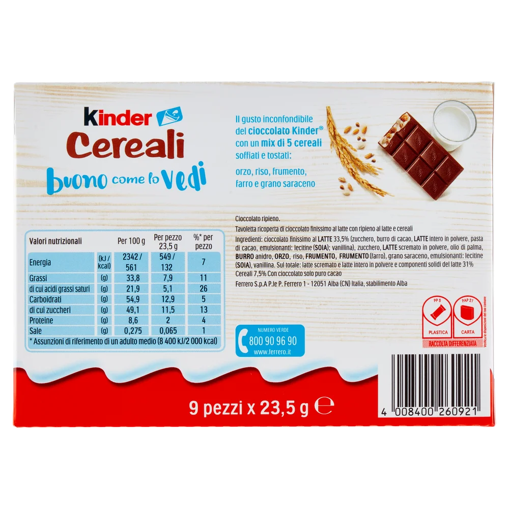 Kinder Chocolate | Kinder Cereal T9 | Kinder | Chocolate Kinder | 7,4 Ounce Total - Image 3