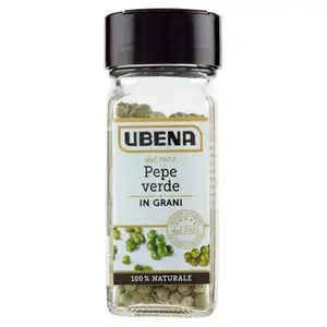 Especiarias Ubena | Pimenta Verde em Grãos Ubena | Especiarias e Temperos Italianos | Especiarias e Temperos Italianos da Itália | 0,5 Onças no Total