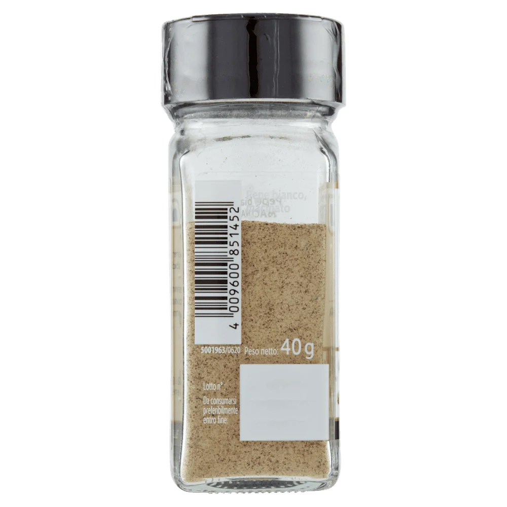 Especiarias Ubena | Pimenta branca moída Ubena | Especiarias e temperos italianos | Especiarias e temperos italianos da Itália | 1,4 onças no total - Image 2