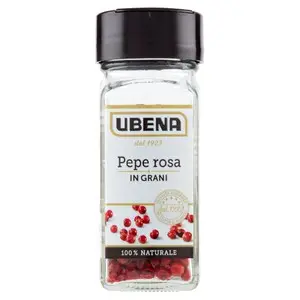 Especiarias Ubena | Pimenta rosa em grãos Ubena | Especiarias e temperos italianos | Especiarias e temperos italianos da Itália | 0,7 onças no total