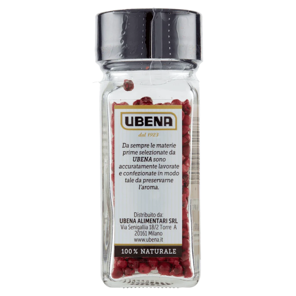Especiarias Ubena | Pimenta rosa em grãos Ubena | Especiarias e temperos italianos | Especiarias e temperos italianos da Itália | 0,7 onças no total - Image 3