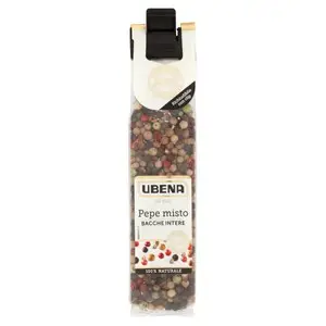Especiarias Ubena | Pimenta mista em grãos Ubena | Especiarias e temperos italianos | Especiarias e temperos italianos da Itália | 0,9 onças no total