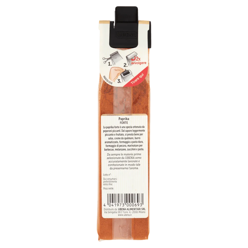 Especiarias Ubena | Paprika Forte Ubena | Especiarias e temperos italianos | Especiarias e temperos italianos da Itália | 0,8 onças no total - Image 3