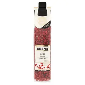 Especiarias Ubena | Pimenta rosa em grãos Ubena | Especiarias e temperos italianos | Especiarias e temperos italianos da Itália | 0,4 onças no total