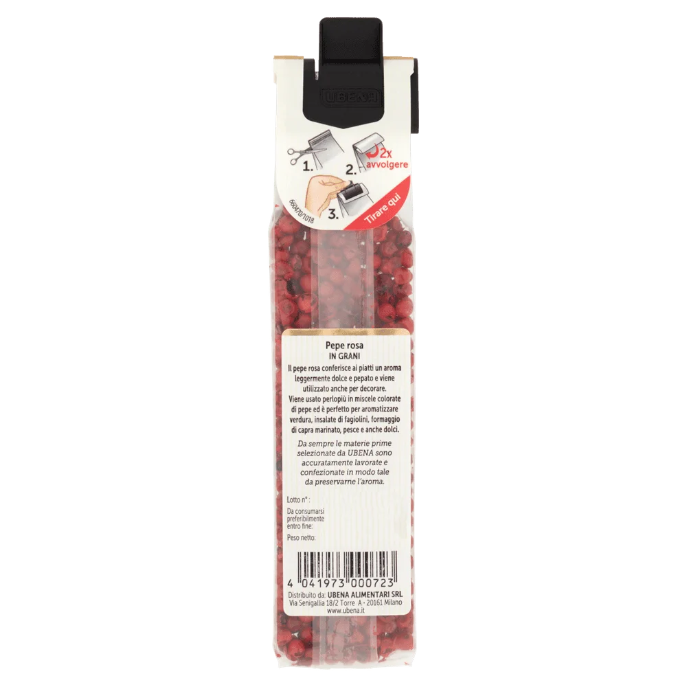 Especiarias Ubena | Pimenta rosa em grãos Ubena | Especiarias e temperos italianos | Especiarias e temperos italianos da Itália | 0,4 onças no total - Image 3