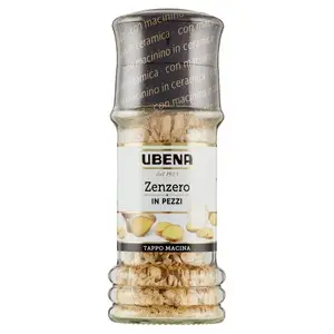 Especias Ubena | Jengibre Ubena en trozos para moler | Especias y condimentos italianos | Especias y condimentos italianos procedentes de Italia | 1,2 onzas en total