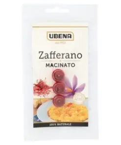 Ubena Gewürze | Ubena gemahlener Safran | Italienische Gewürze und Würzmittel | Italienische Gewürze und Würzmittel aus Italien | 0,1 Unzen insgesamt