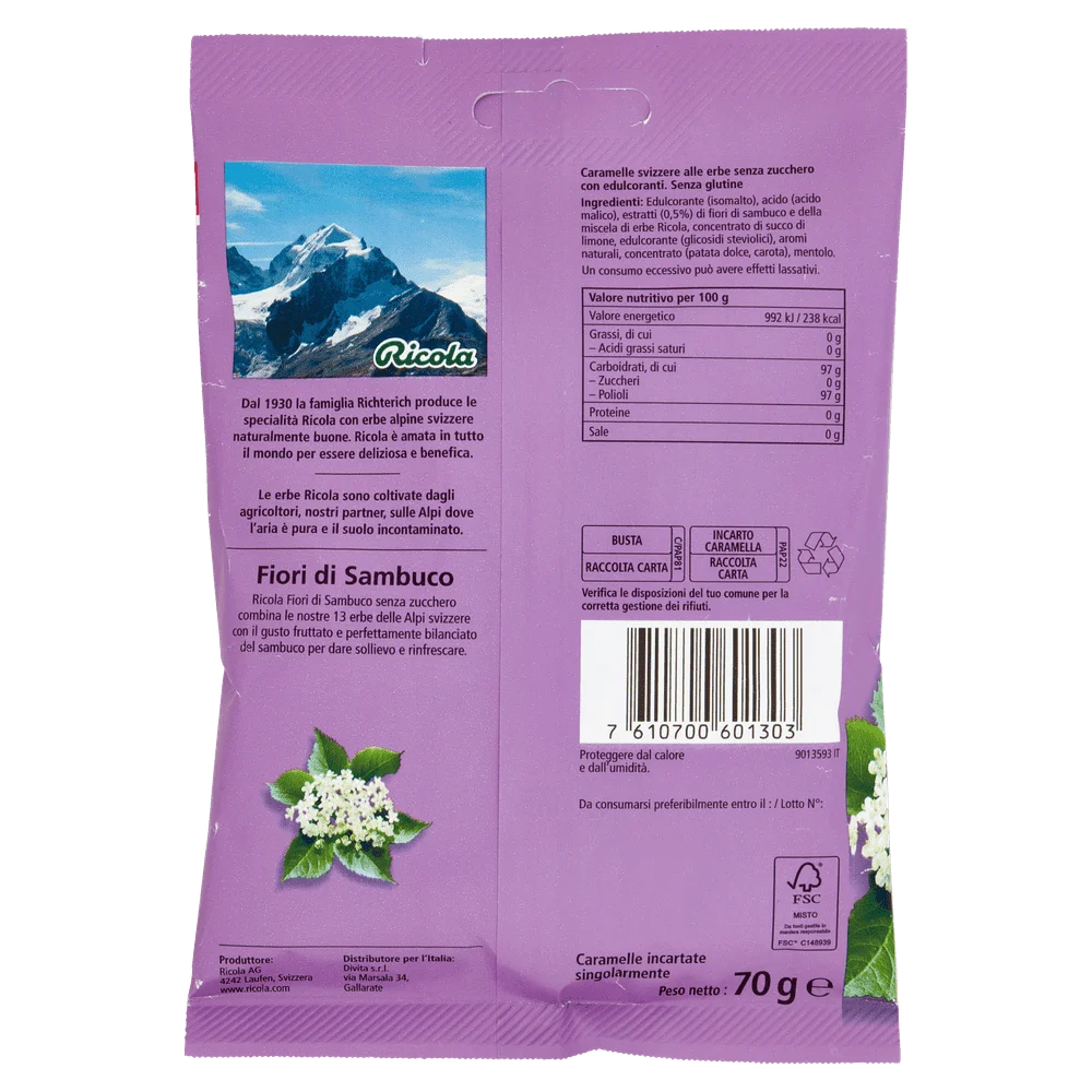 Ricola Sweets | Ricola Fiori Di Sambuco | Ricola Candy | Ricola Drops | 2,4 Ounce Total - Image 3