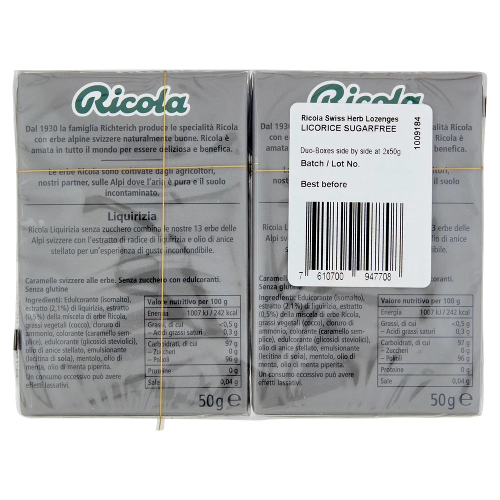 Ricola Sweets | Licorice Ricalas Without Sugar 2 Boxes | Ricola Candy | Ricola Drops | 3,5 Ounce Total - Image 3