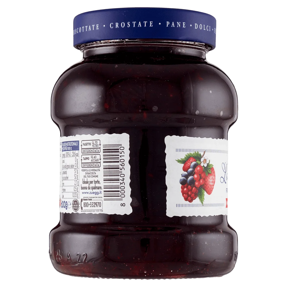 Zuegg Marmelade | Bosco Fruchtmarmelade von Zuegg Pastry | Zuegg Marmelade | Zuegg Italia | Insgesamt 21,1 Unzen – Bild 2