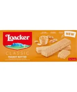 Barquillos Loacker | Barquillos de mantequilla de cacahuete | Galletas Loacker | Galletas de barquillo Loacker | 6,1 onzas en total