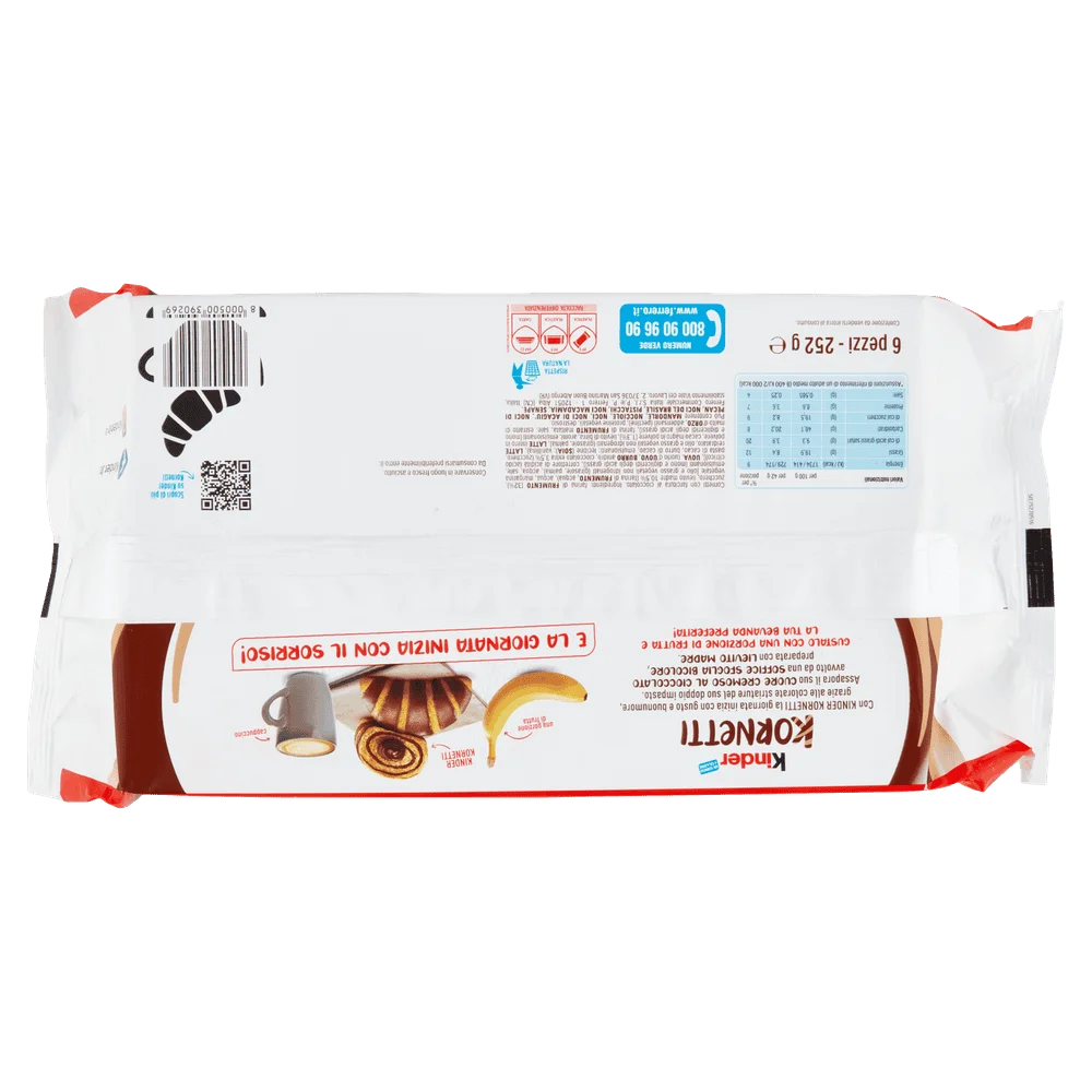Chocolate Kinder | Chocolate Kinder Kornetti | Kinder | Chocolate Kinder | 8,8 onzas en total - Imagen 3