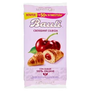 Bauli-Kekse | Croissant mit Kirsche Bauli | Bauli-Kekse | Biscotti Bauli | Insgesamt 10,5 Unzen