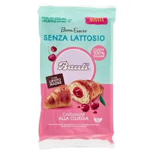 Bauli-Kekse | Croissant Good Lactose mit Kirsche Bauli | Bauli-Kekse | Biscotti Bauli | 9,5 Unzen insgesamt