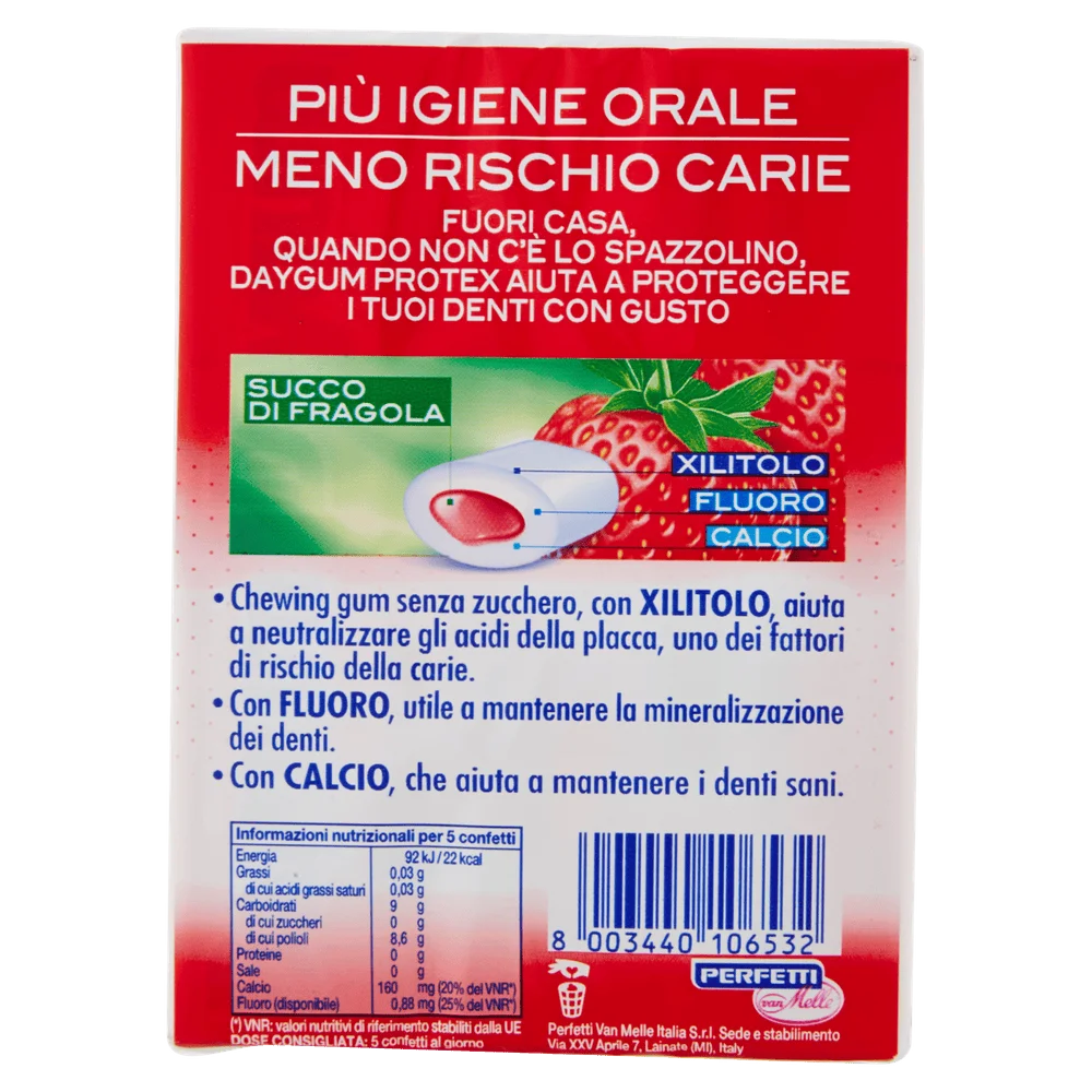 Daygum Kaugummi | Kaugummi Daygum Protex Gel Erdbeere aus 2 | Daygum Gum | Italienischer Kaugummi | 2,1 Unzen insgesamt – Bild 3