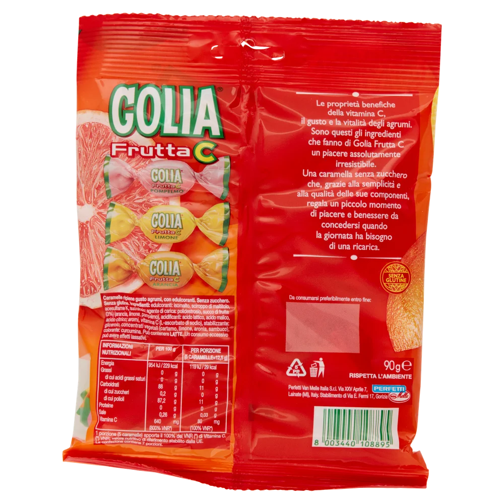 Golia Candy | Golia Frutta C | Golia Italian Candy | Golia Sweets | 10 Pack - Image 3