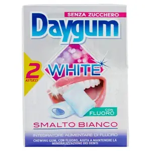 Chicle Daygum | Chicle blanco Daygum 2 conf. De Gr.30 | Chicle Daygum | Chicle italiano | 2,1 onzas en total