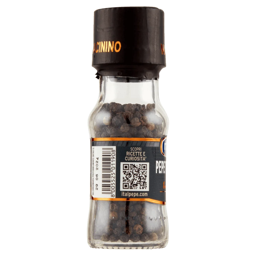 Especiarias Italpepe | Grãos de pimenta Tellicherry Italpepe | Especiarias e temperos italianos | Especiarias e temperos italianos da Itália | 1 onça no total - Image 2