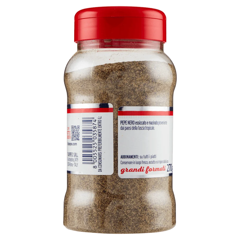 Especiarias Italpepe | Pimenta preta moída Italpepe | Especiarias e temperos italianos | Especiarias e temperos italianos da Itália | 9,5 onças no total - Image 3