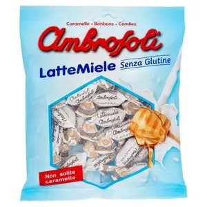 Ambrosoli Candy | Caramel Milk And Honey Ambrosoli | Ambrosoli Honey Candy | Italian Candy From Italy | 4,7 Ounce Total