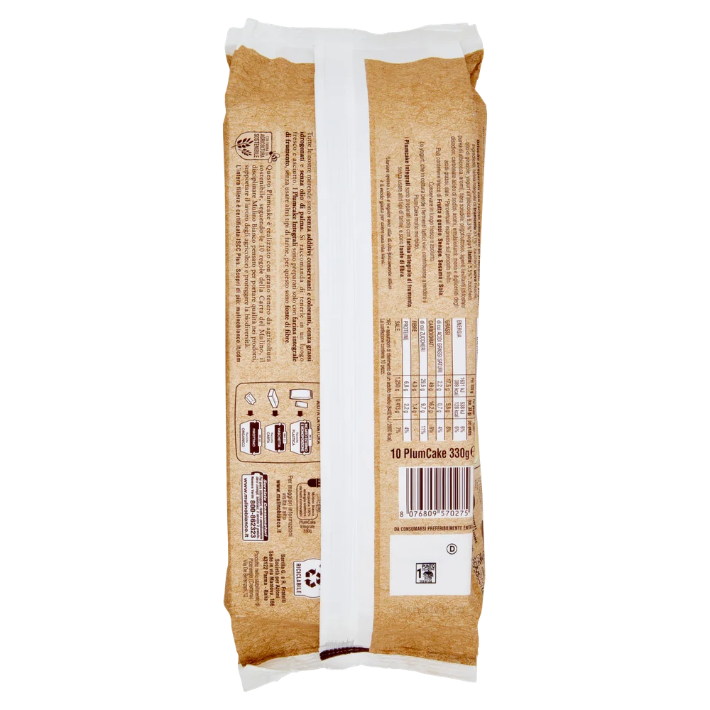Mulino Bianco Cookies | 100% Full Plumcake Snack Full Flour Mulino Bianco | Mulino Bianco Crackers | Mulino Bianco Biscotti | 11,6 Ounce Total - Image 3