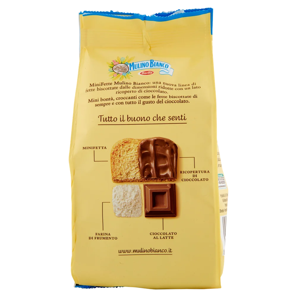 Biscoitos Mulino Bianco | Mini biscoitos com chocolate de leite Mulino Bianco | Crackers Mulino Bianco | Biscotti Mulino Bianco | 3,8 onças no total - Image 3