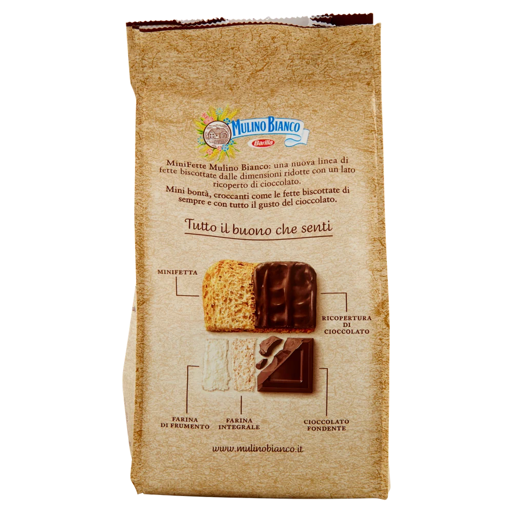 Mulino Bianco Cookies | Muline White Chocolate Mini Slices With Dark Chocolate | Mulino Bianco Crackers | Mulino Bianco Biscotti | 3,8 Ounce Total - Image 3