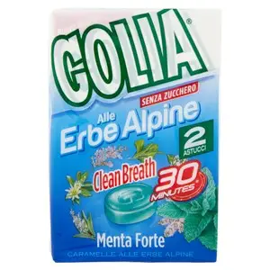 Golia Candy | Golia Herbs Clean Breath 2 Cases | Golia Italian Candy | Golia Sweets | 3,4 Ounce Total