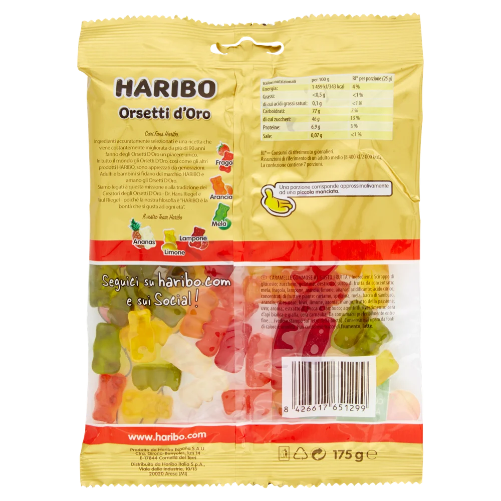 Haribo Candy | Haribo Gold Bears | Haribo Gummies | Haribo Sweets | 6,1 Ounce Total - Image 3