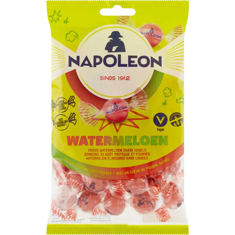 Napoleon Candy Sours Assorted | Watermelon | Napoleon Candy Fizzy Inside | Bag of 7.93 Ounce