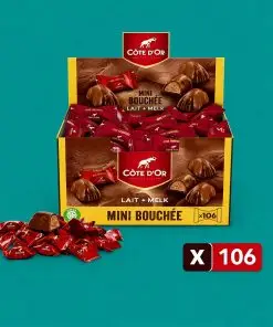 Côte D Or Belgian Chocolate | Côte D'Or Bouchée Pralines Milk Mini | Côte D'Or Chocolates | Belgian Chocolates Made In Belgium Côte D'Or |1 KG / 35 Oz