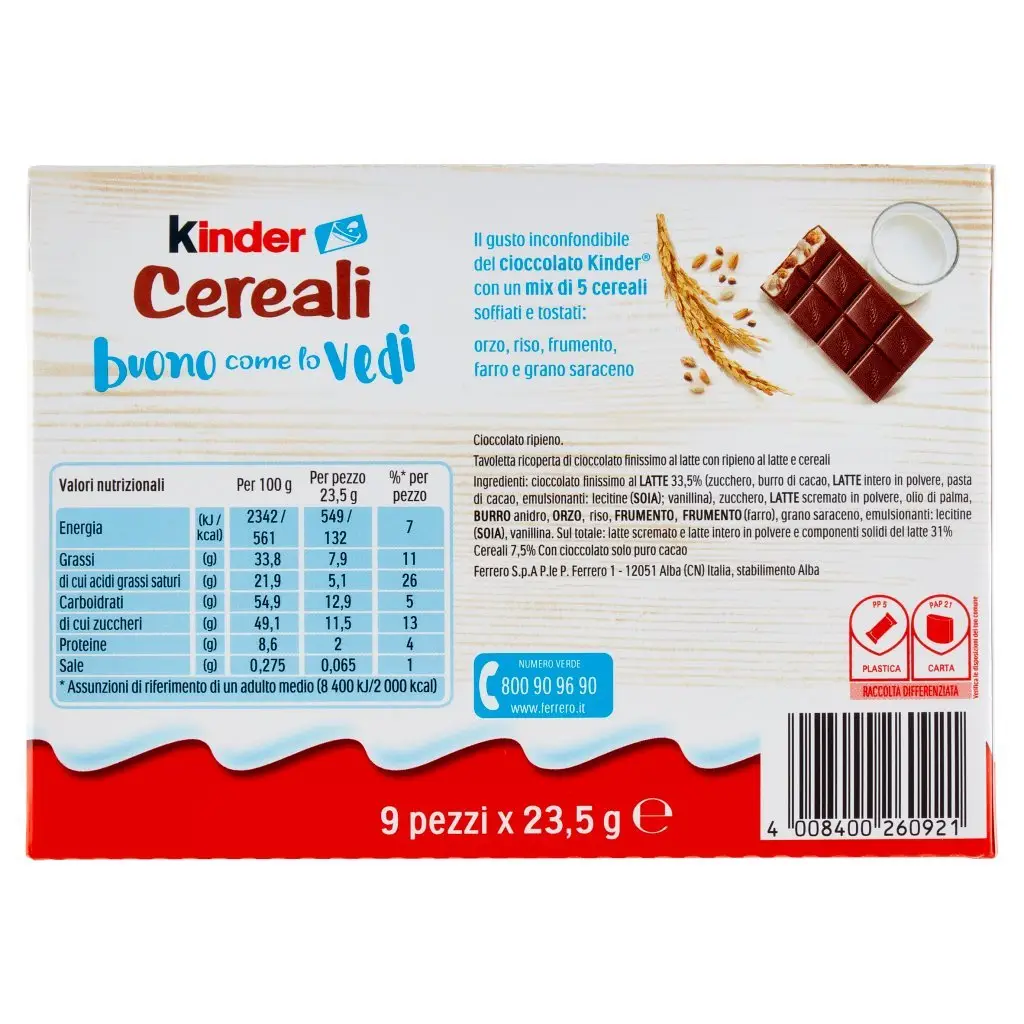 Kinder Chocolate | Kinder Cereal T9 | Kinder | Chocolate Kinder | 7,4 Ounce Total - Image 6