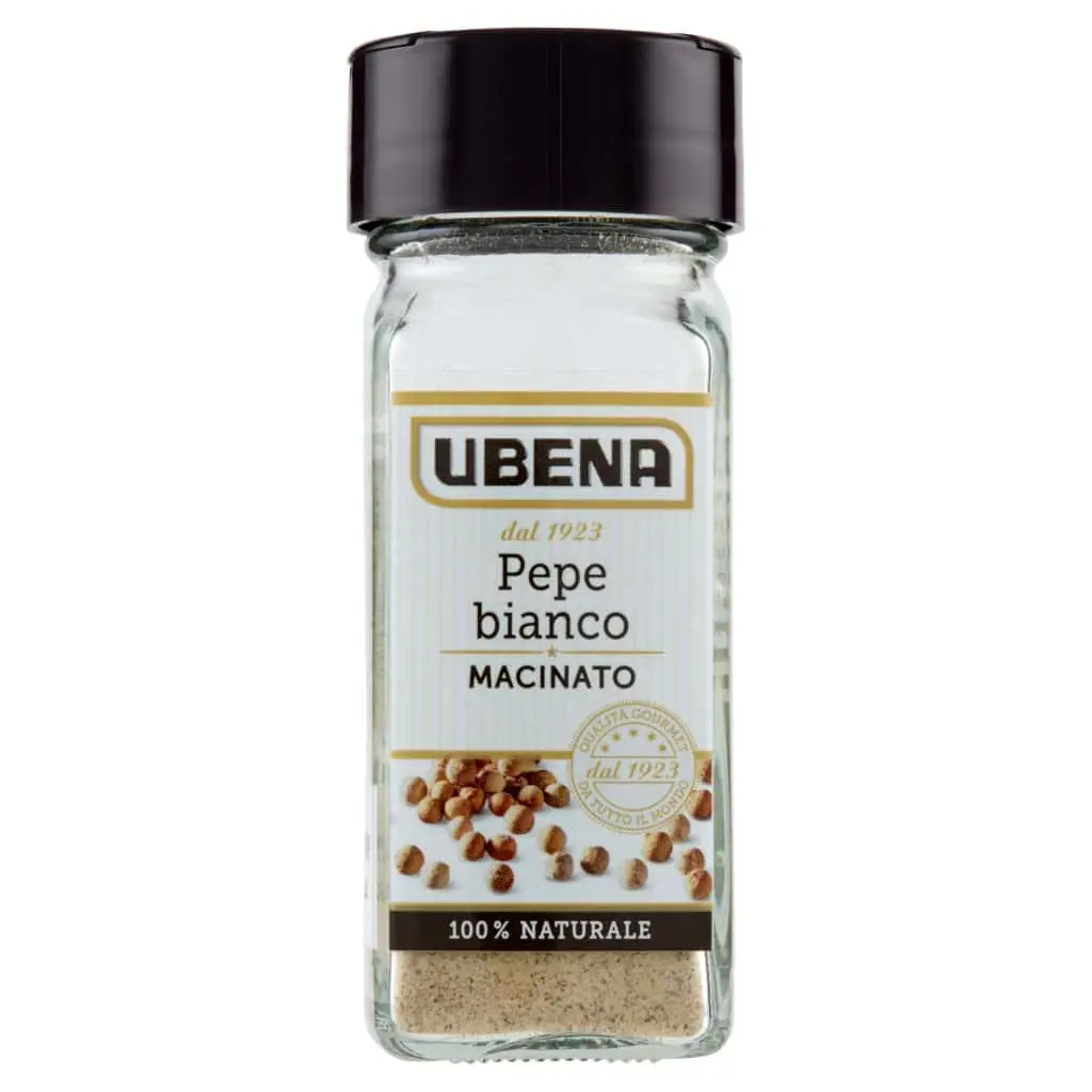 Especiarias Ubena | Pimenta branca moída Ubena | Especiarias e temperos italianos | Especiarias e temperos italianos da Itália | 1,4 onças no total - Image 4