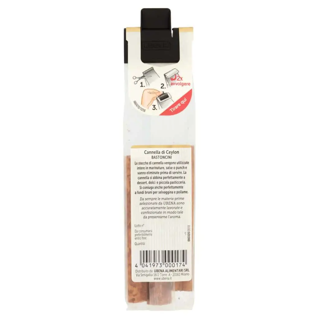 Ubena Spices | Cinnamon Of Ceylon Sticks Ubena | Italian Spices And Seasonings | Italian Spices And Seasonings From Italy | 0,1 Ounce Total - Image 5