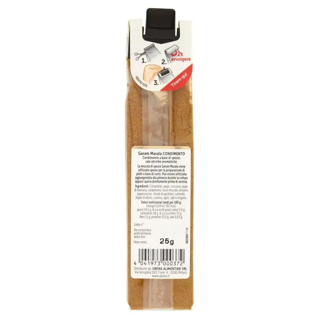 Especiarias Ubena | Garam Masala Condimento Ubena | Especiarias e temperos italianos | Especiarias e temperos italianos da Itália | 0,8 onças no total - Image 5